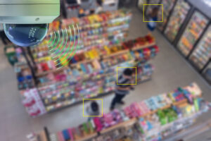 A Dome CCTV infrared camera technology 4.0 for look security area